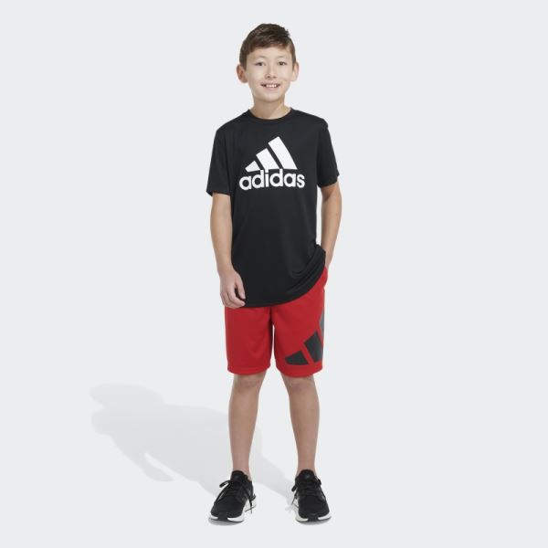 Essentials Side Logo Shorts Scarlet Adidas