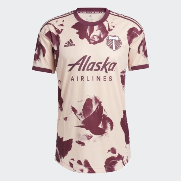 Vapour Pink Adidas Portland Timbers 22/23 Away Authentic Jersey