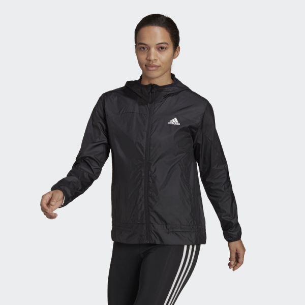 AEROREADY Logo Running Windbreaker Adidas Black