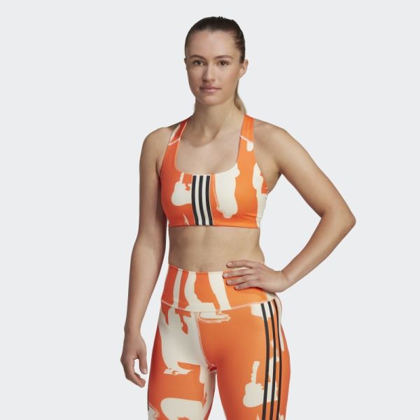 Thebe Magugu Training Medium-Support Bra Ecru Tint Adidas