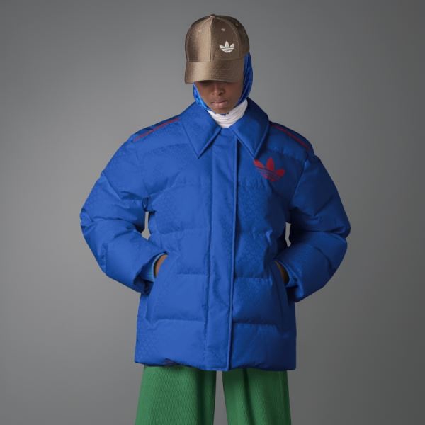 Adicolor Heritage Now Monogram Puffer Jacket Adidas Royal