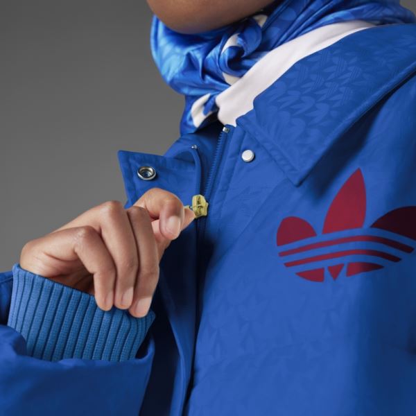 Adicolor Heritage Now Monogram Puffer Jacket Adidas Royal