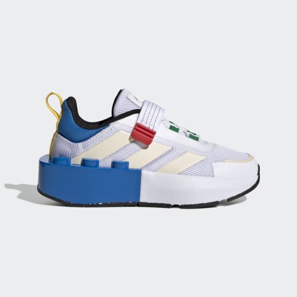 White Hot Adidas x LEGO Tech RNR Elastic Lace and Top Strap Shoes