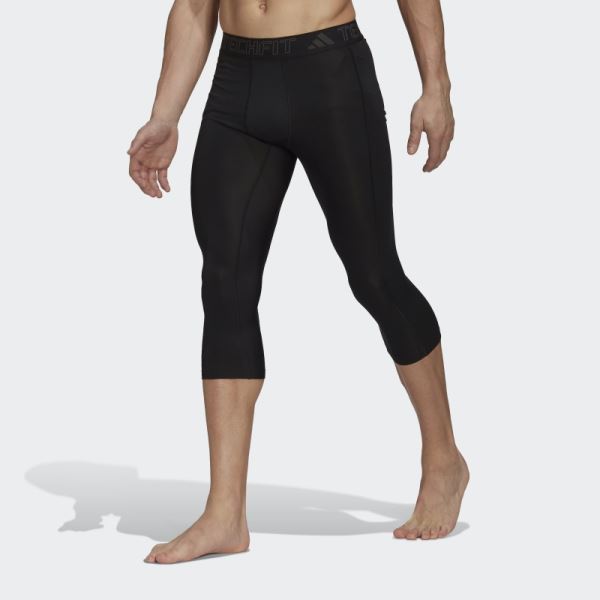 Techfit Training 3/4 Tights Black Adidas