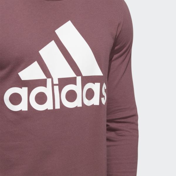 Burgundy Badge of Sport Tee Adidas