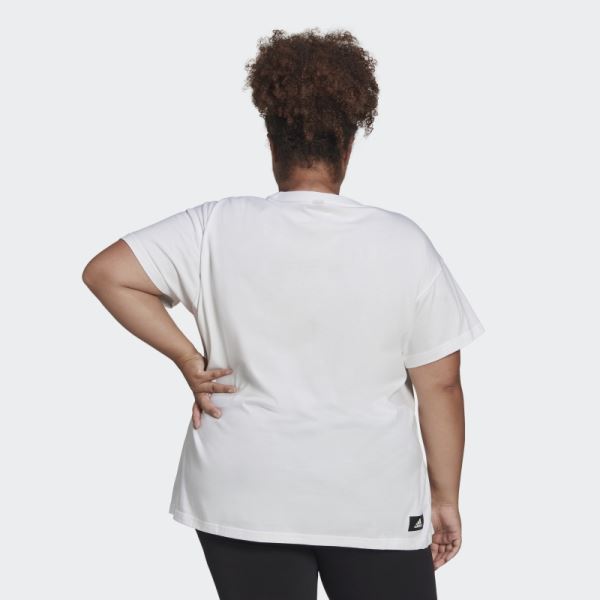 Adidas Sportswear Future Icons Logo Tee (Plus Size) White Hot