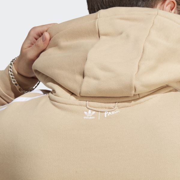 Beige Adicolor Parley Hoodie (Gender Neutral) Adidas