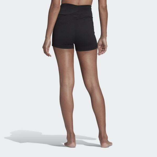 Yoga Essentials High-Waisted Short Leggings Black Adidas