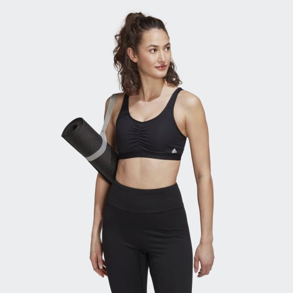 Adidas Black Coreessentials Medium-Support Bra