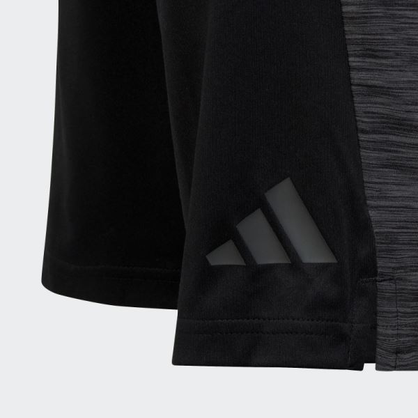 Black Adidas AEROREADY Heather Shorts