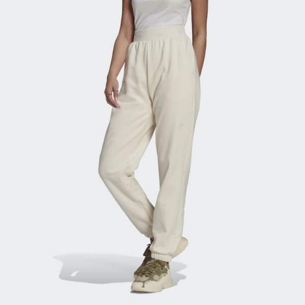 White Adidas CUFFED PANT