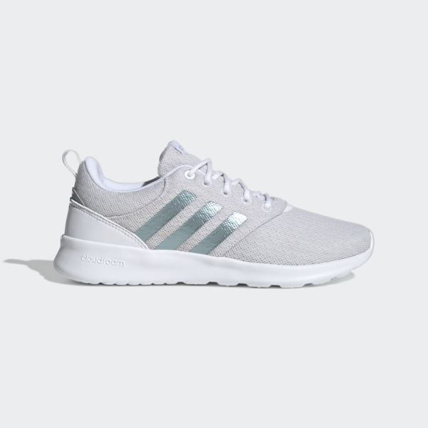 White Adidas QT Racer 2.0 Shoes