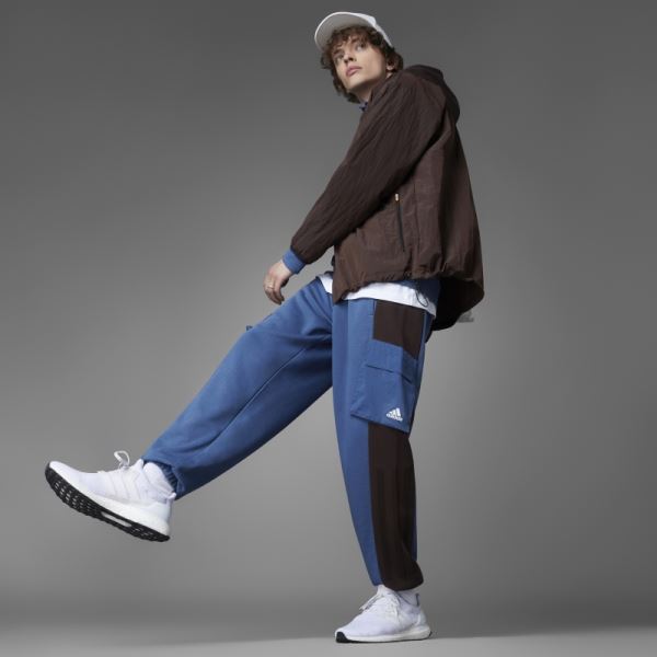 Steel Adidas Colorblock French Terry Pants