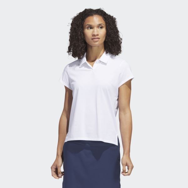 Adidas Go-To Heathered Polo Shirt White Melange