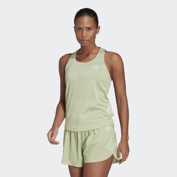 Parley Adizero Run Tank Top Adidas Lime