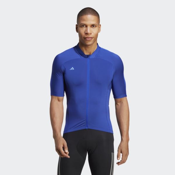 Blue THE SHORT SLEEVE CYCLING JERSEY Adidas