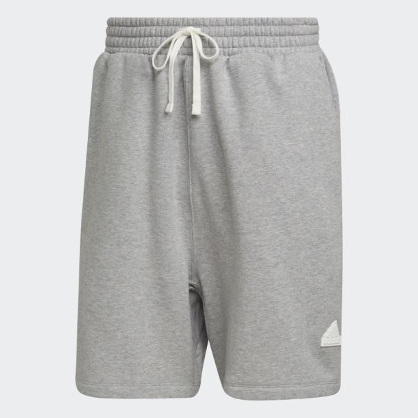 Medium Grey Fleece Shorts Adidas