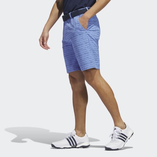 Textured 9-Inch Golf Shorts Adidas Blue