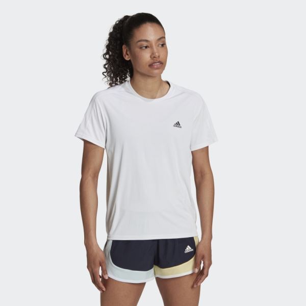 Run It Running Tee Adidas White