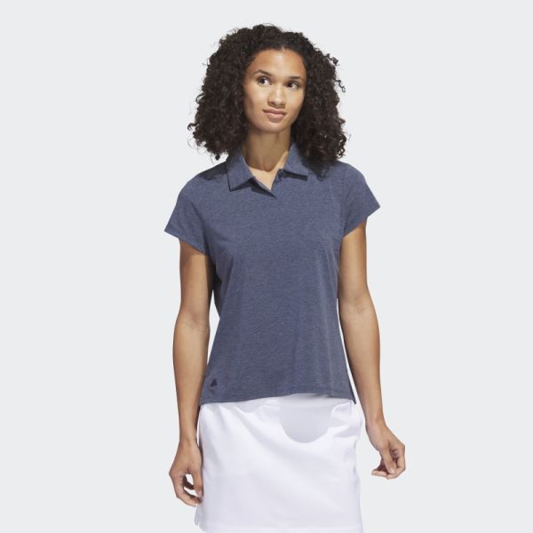 Go-To Heathered Polo Shirt Adidas Navy