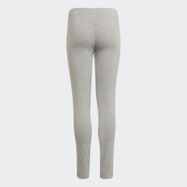 Medium Grey Adidas Essentials 3-Stripes Leggings Hot