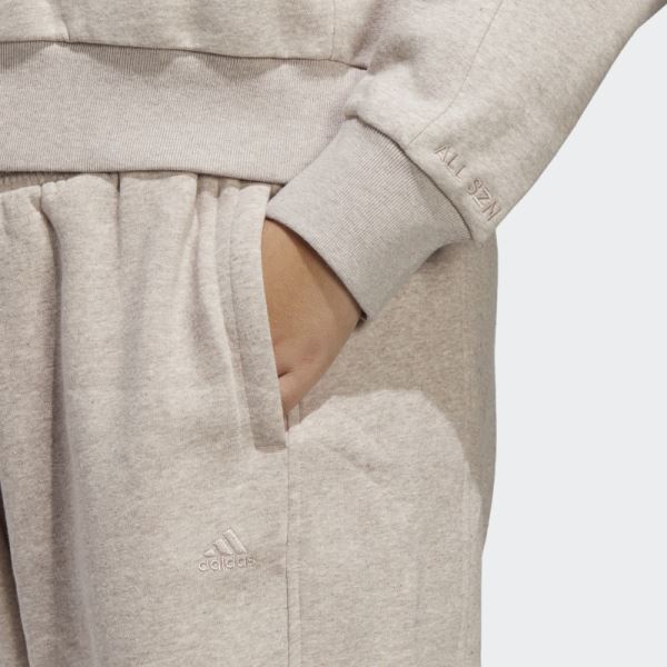 Adidas Taupe Mel ALL SZN Fleece Pants (Plus Size)