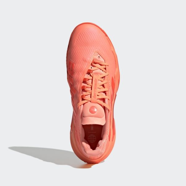 Orange Adidas Barricade Tennis Shoes Fashion