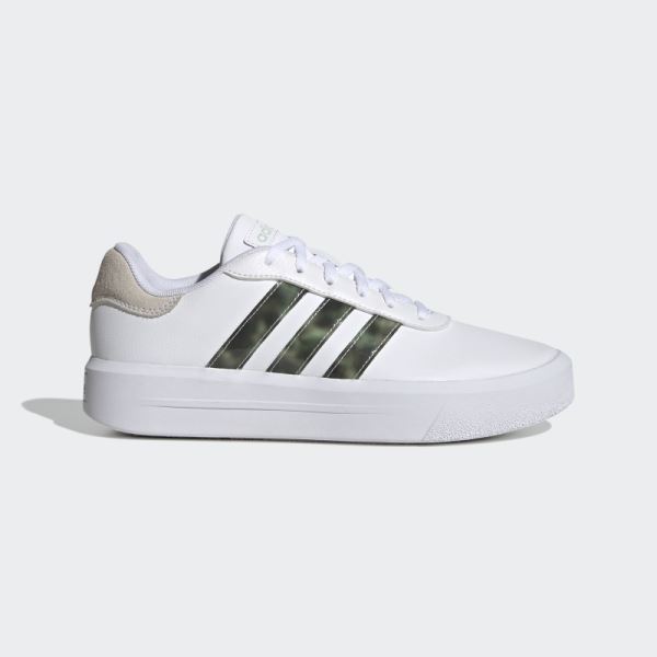 Adidas White Court Platform Shoes