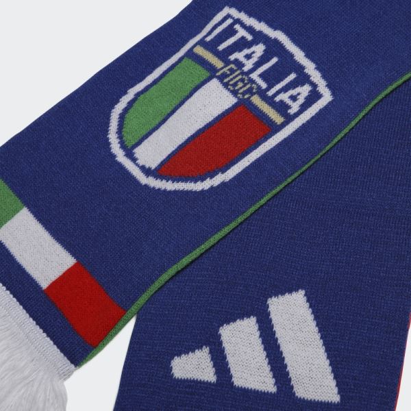 Blue Adidas Italy Soccer Scarf