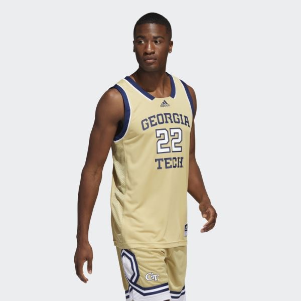 Adidas Yellow Jackets Swingman Jersey Sand