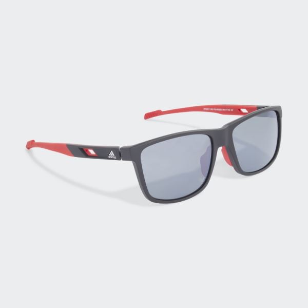 Dark Grey Heather Adidas SP0067 Sport Sunglasses