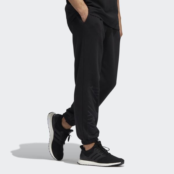 Adidas Black Panther Graphic Pants Black