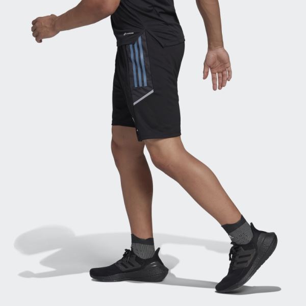 Black Adidas All Blacks Rugby Gym Shorts