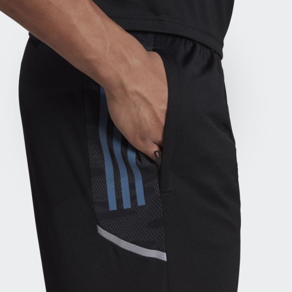 Black Adidas All Blacks Rugby Gym Shorts