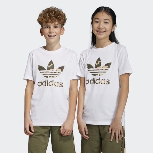 Camo Tee White Adidas Fashion