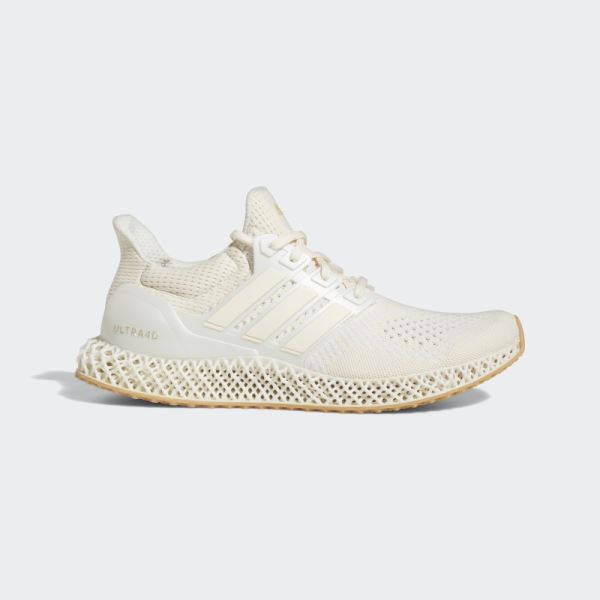 White Ultra Adidas 4D Shoes Hot