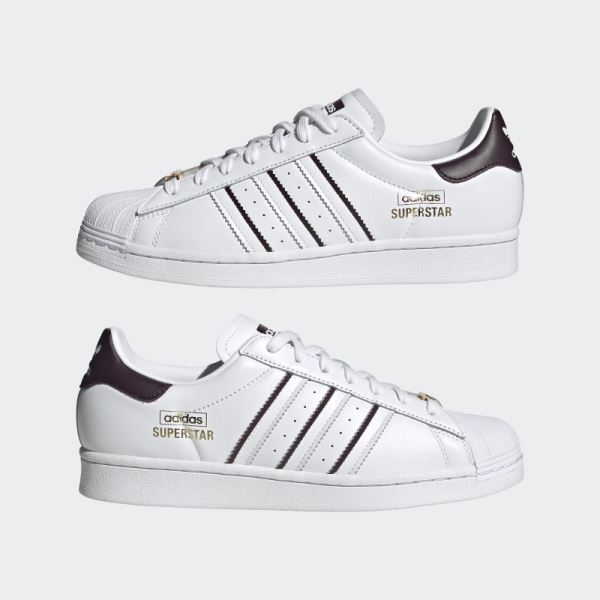 Adidas Superstar Shoes Maroon