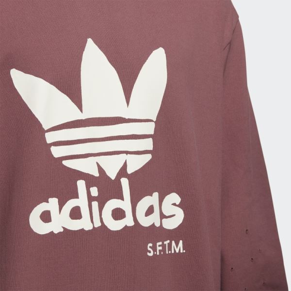 Adidas Burgundy Song for the Mute Long Sleeve Tee