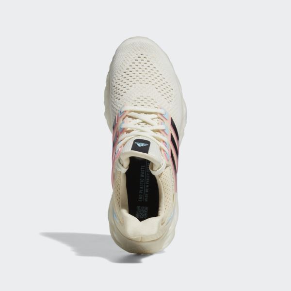 White Adidas Ultraboost Web DNA Shoes