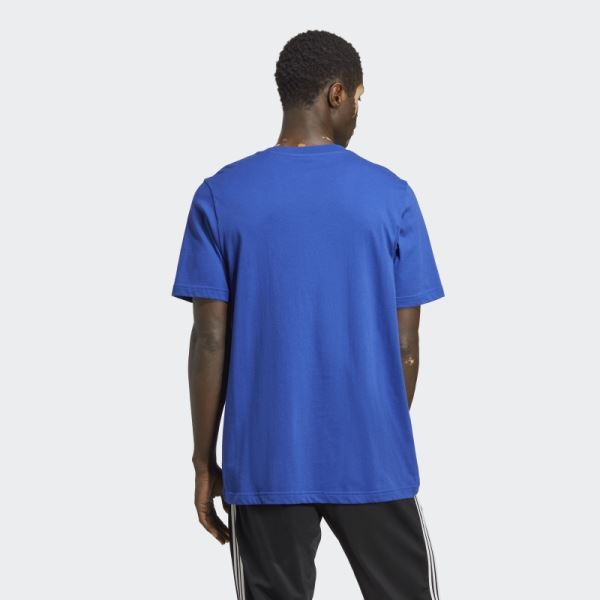 Adidas Blue Trefoil Essentials T-Shirt