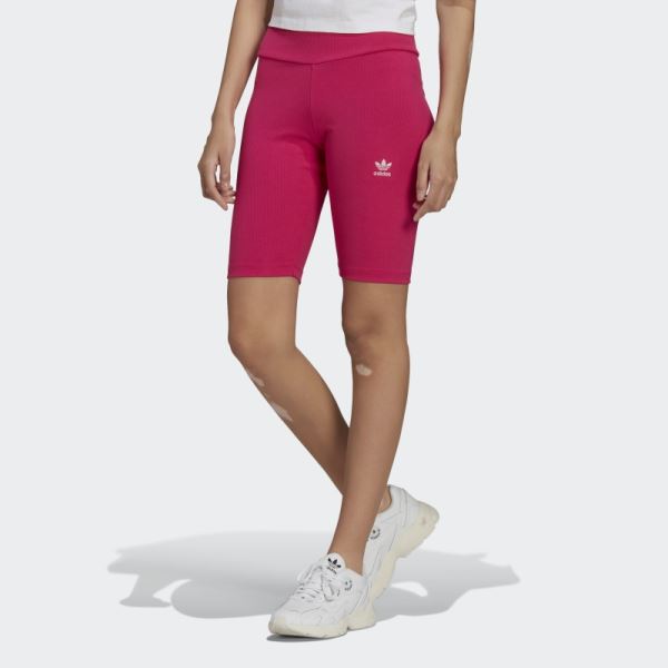 Real Magenta Adicolor Essentials Short Tights Adidas