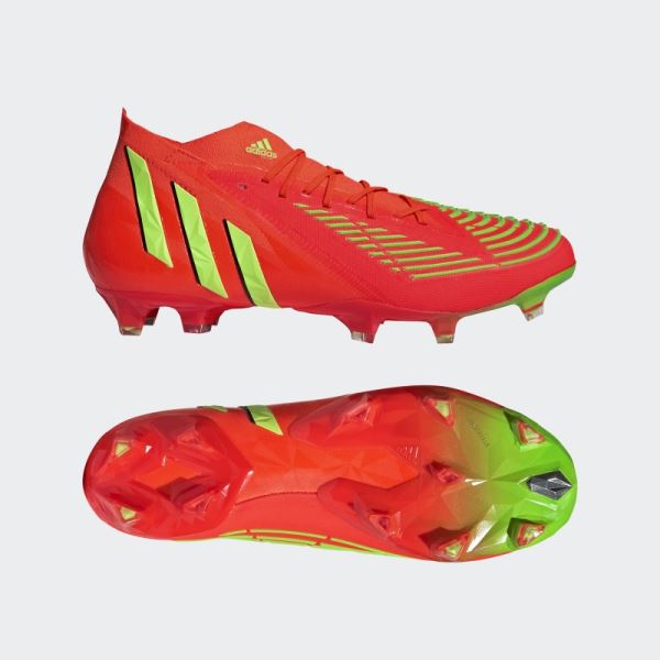 Predator Edge.1 Firm Ground Soccer Cleats Red Adidas