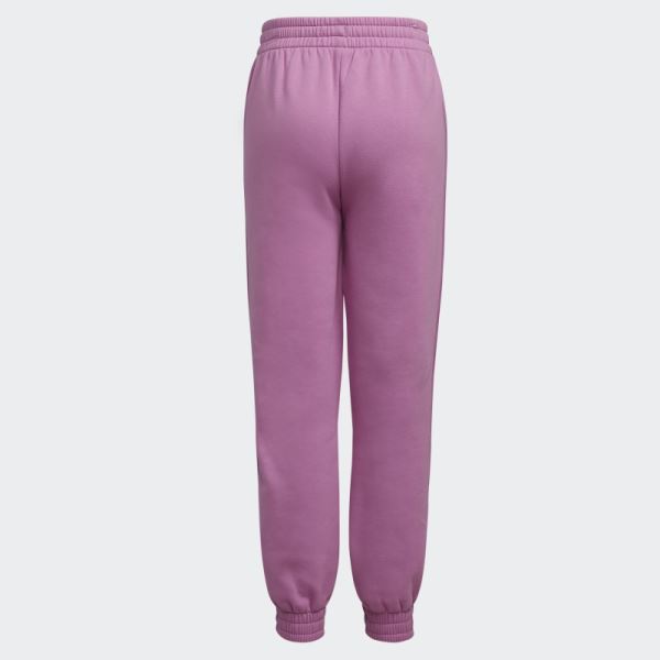 Lilac Adidas 3-Stripes Regular Fit Fleece Jogger Pants