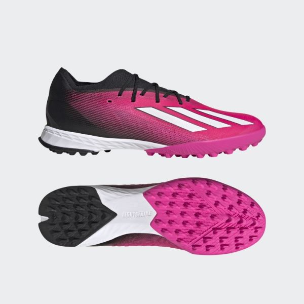 Pink Adidas X Speedportal.1 Turf Soccer Shoes