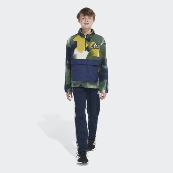 Green Oxide Cozy Fleece Half-Zip Popover Adidas