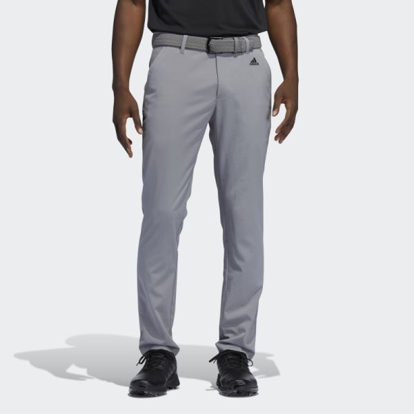 Grey Recycled Content Tapered Golf Pants Adidas