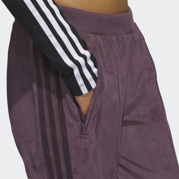 Maroon Adicolor Classics Suede Tracksuit Bottoms Adidas