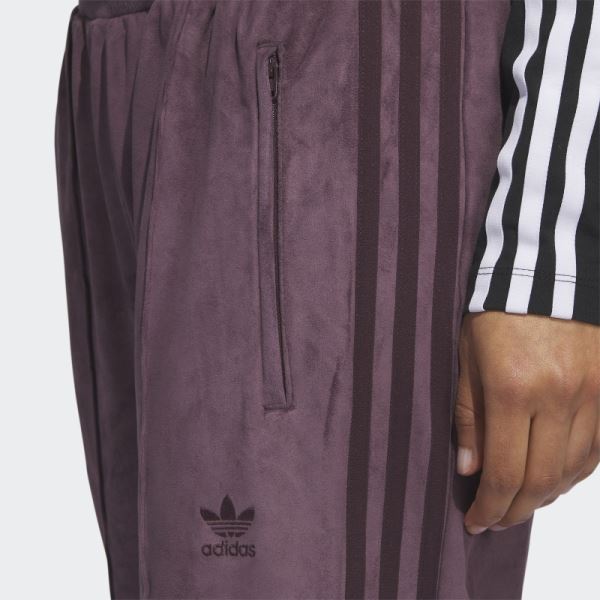 Maroon Adicolor Classics Suede Tracksuit Bottoms Adidas