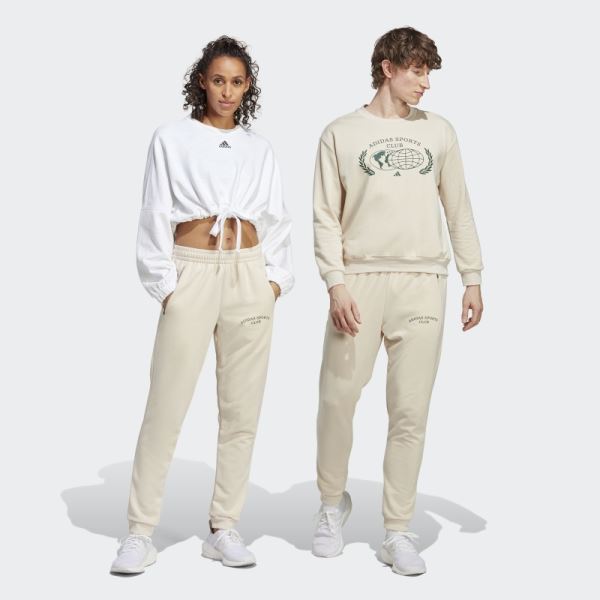 Fashion Adidas Linen Sports Club Pants