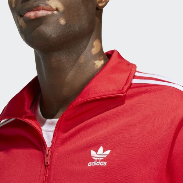 Scarlet Adidas Adicolor Classics Firebird Track Top